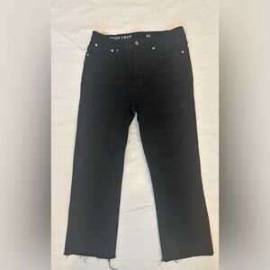 JCrew Demi Boot Crop Black Jean